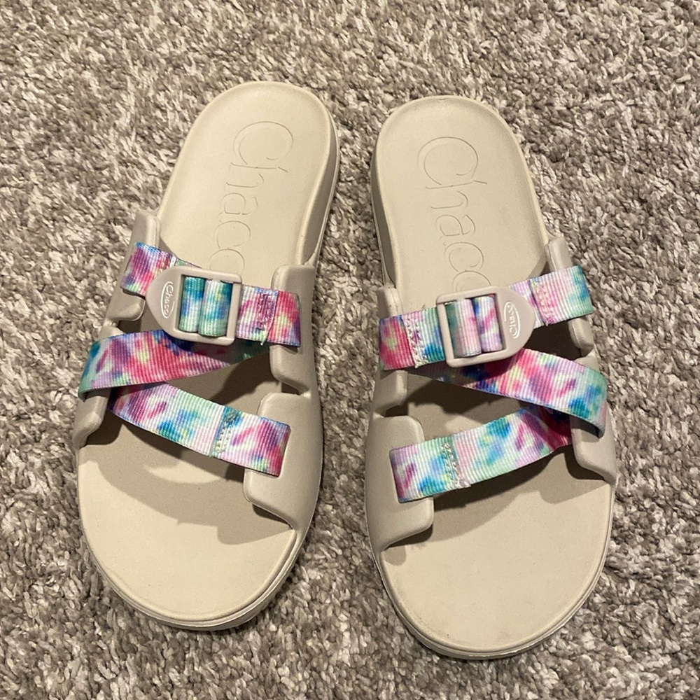 Chaco Women's Tie-Dye Multi-Color Slide Sandals